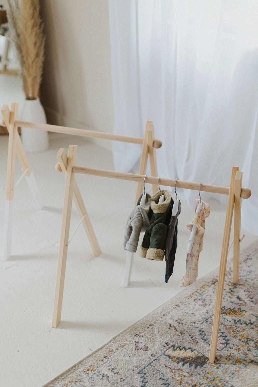 Doll clothes rack