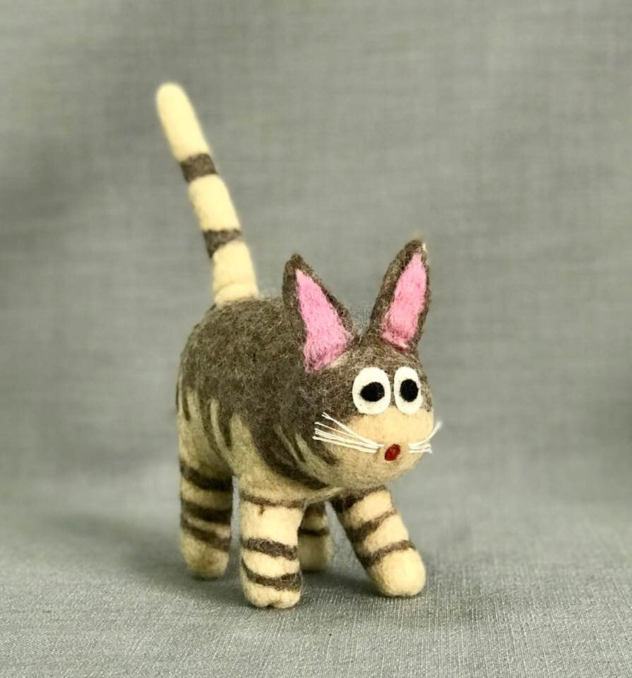 Wool Felt Cat