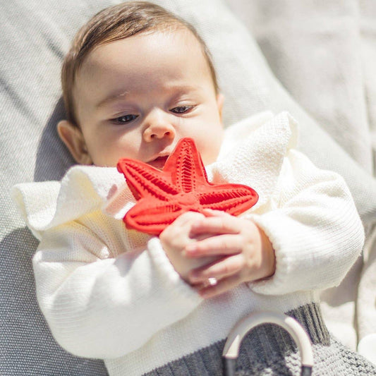 Natural Rubber Sea Star Teether