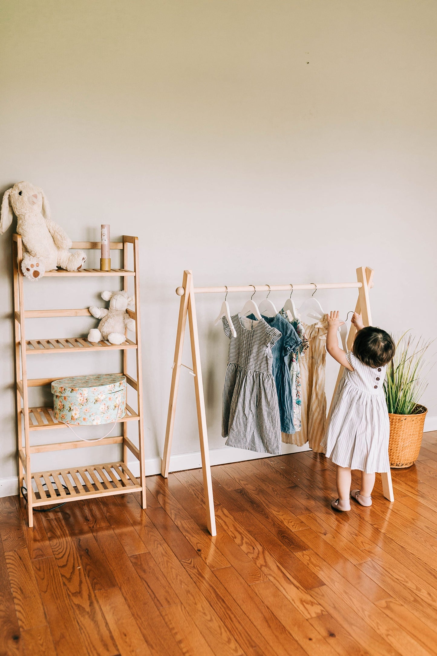 Wooden /toddler clothes rack