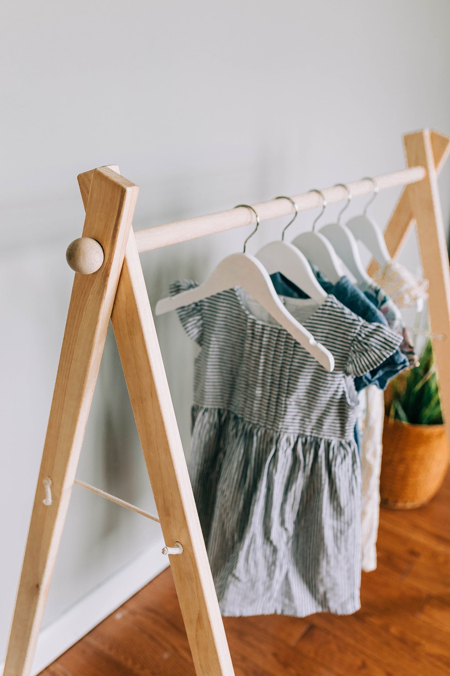 Wooden /toddler clothes rack