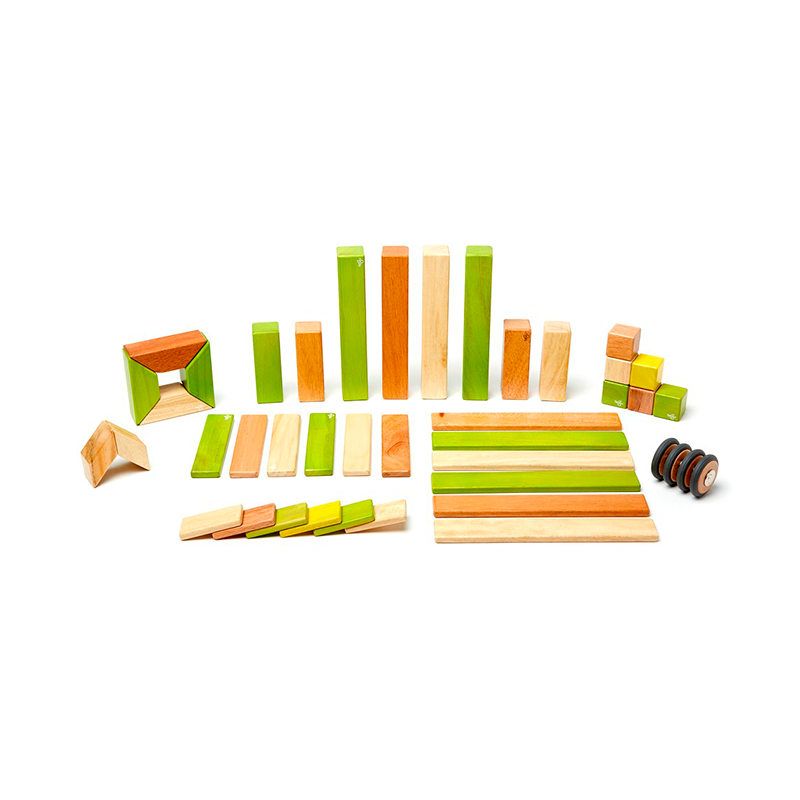 42-Piece Set Tegu Magnetic Wooden Blocks