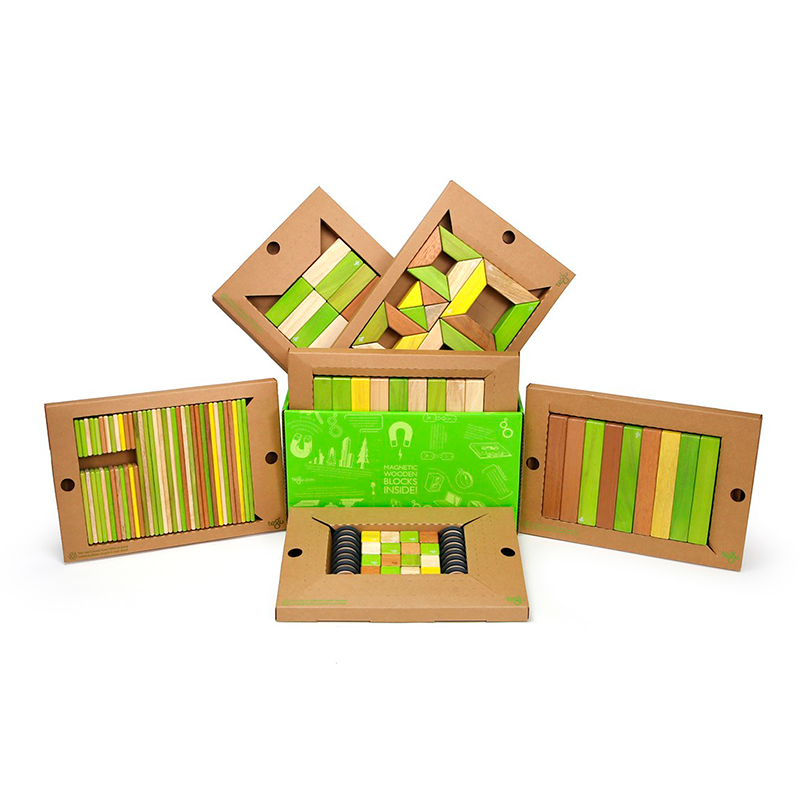 130-Piece Magnetic Wooden Blocks