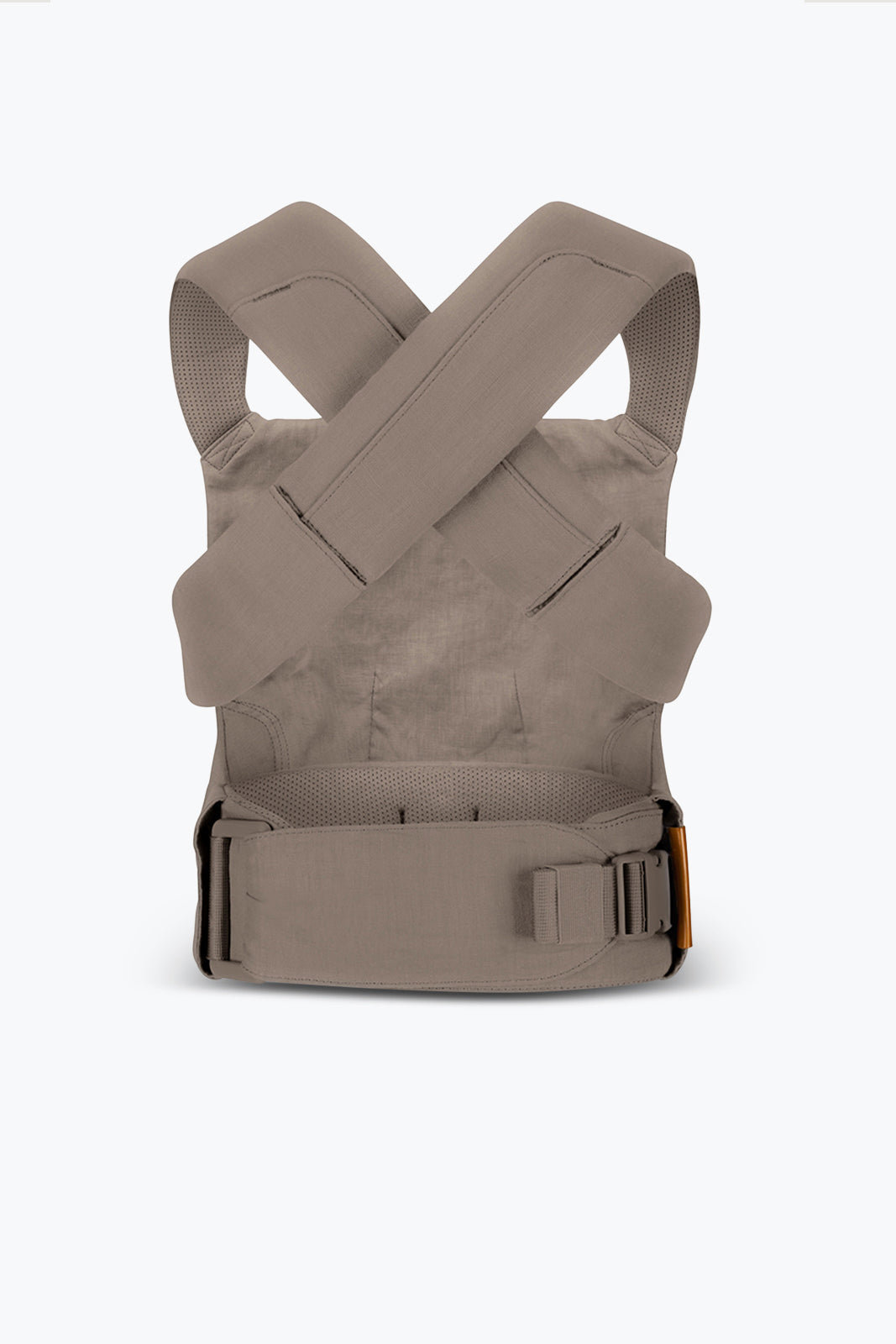Beige baby carrier on a white background