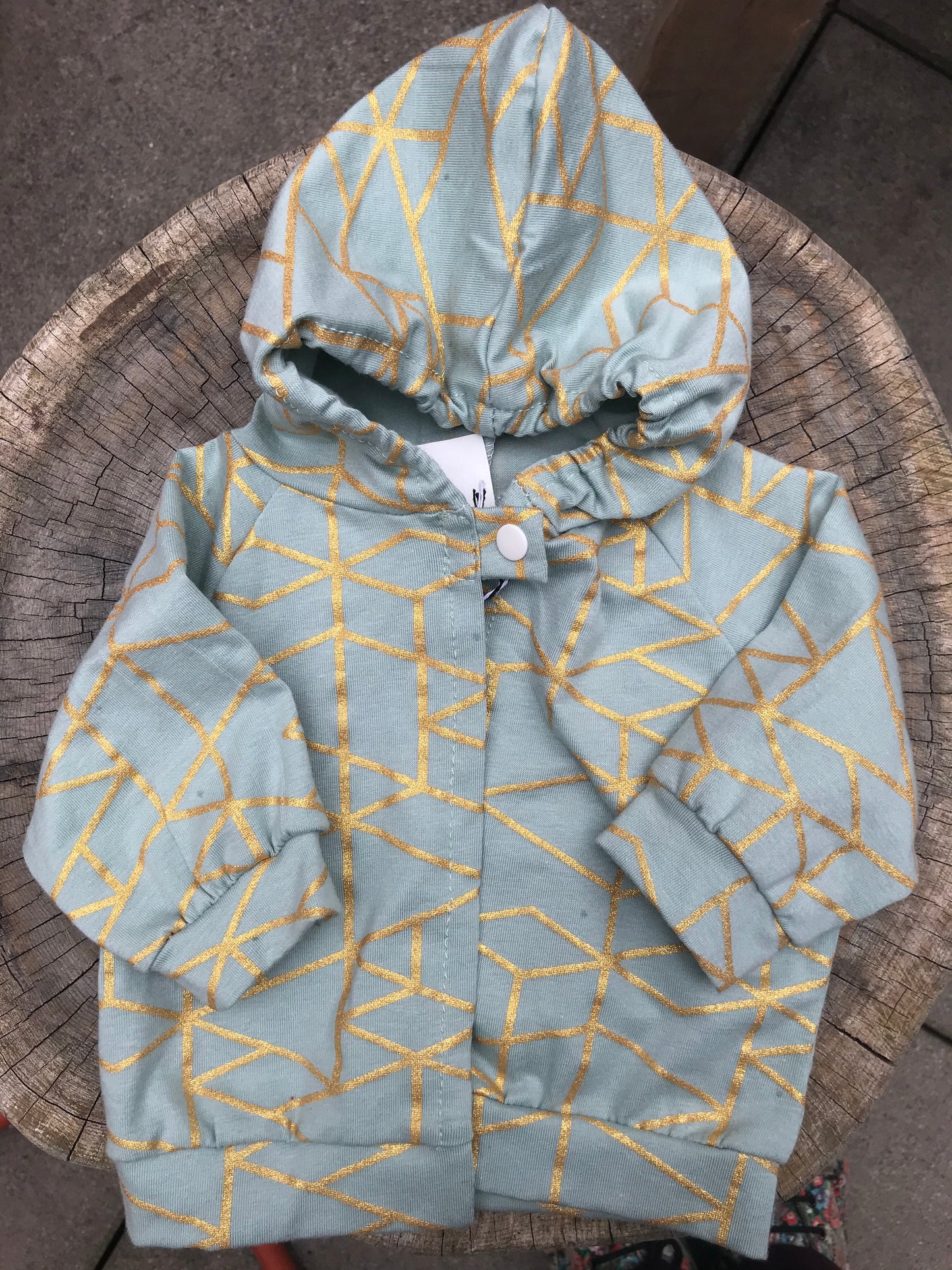 Gold Geometric Baby hoodie