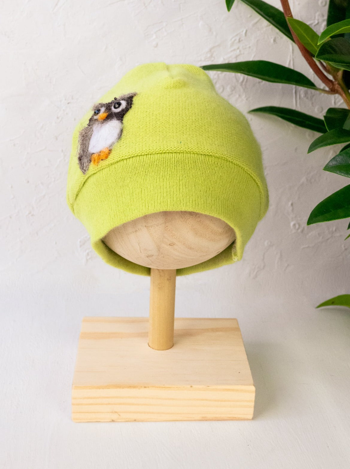 Owl Cashmere Baby Hat