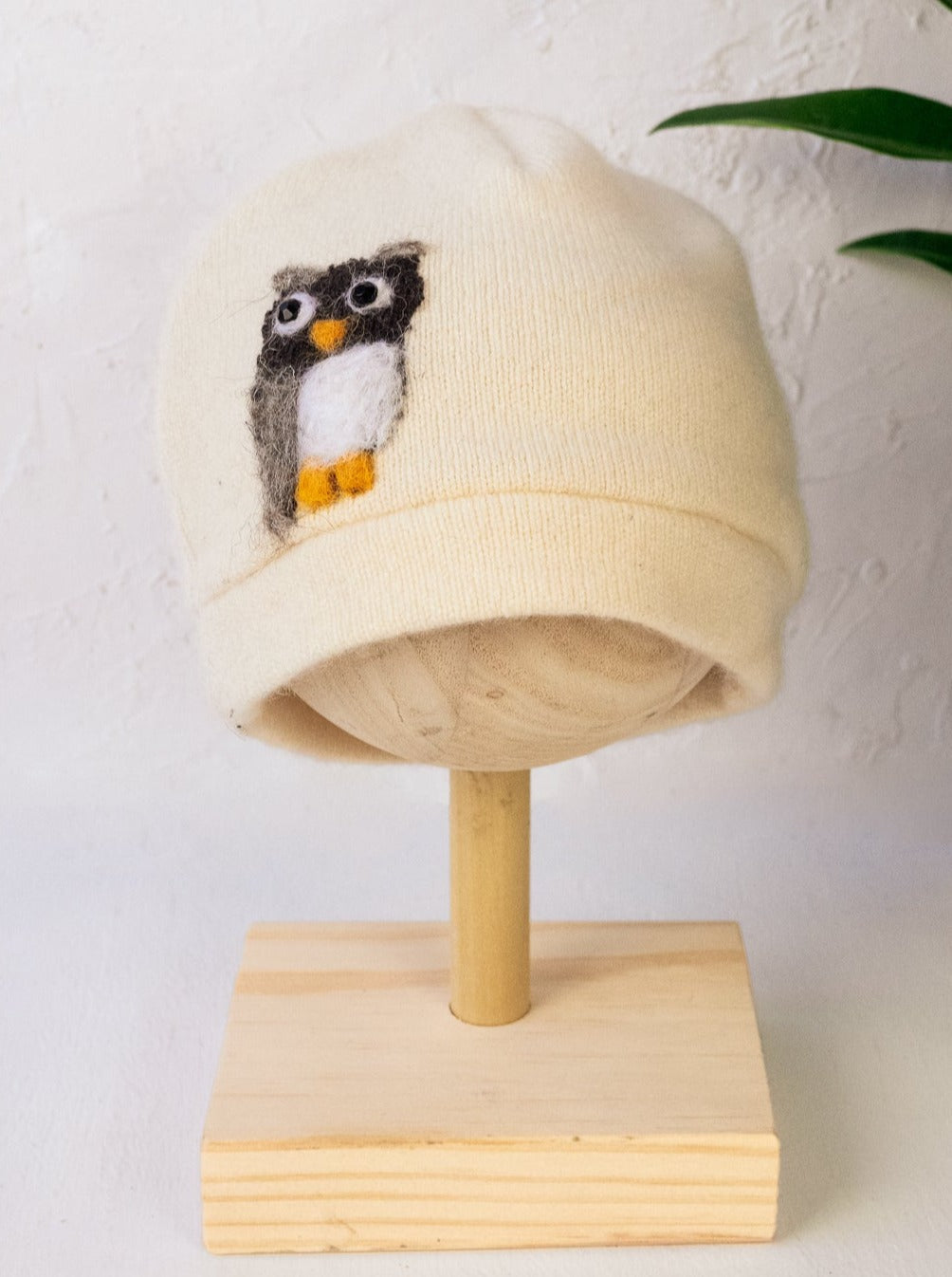 Owl Cashmere Baby Hat