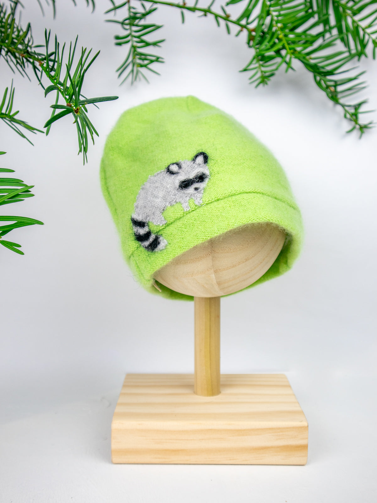 Raccoon Cashmere Baby Hat