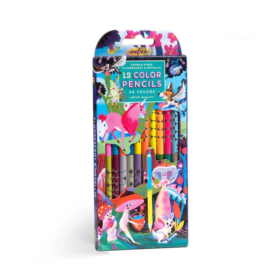 12 magical creatures double-sided pencils