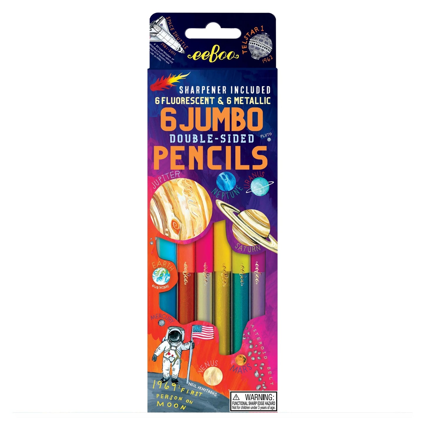 Solar System Double-Sided Jumbo Pencils box