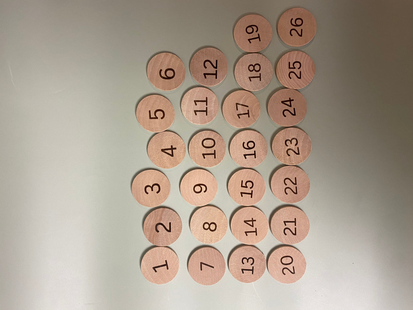 Wooden Number / ABC discs