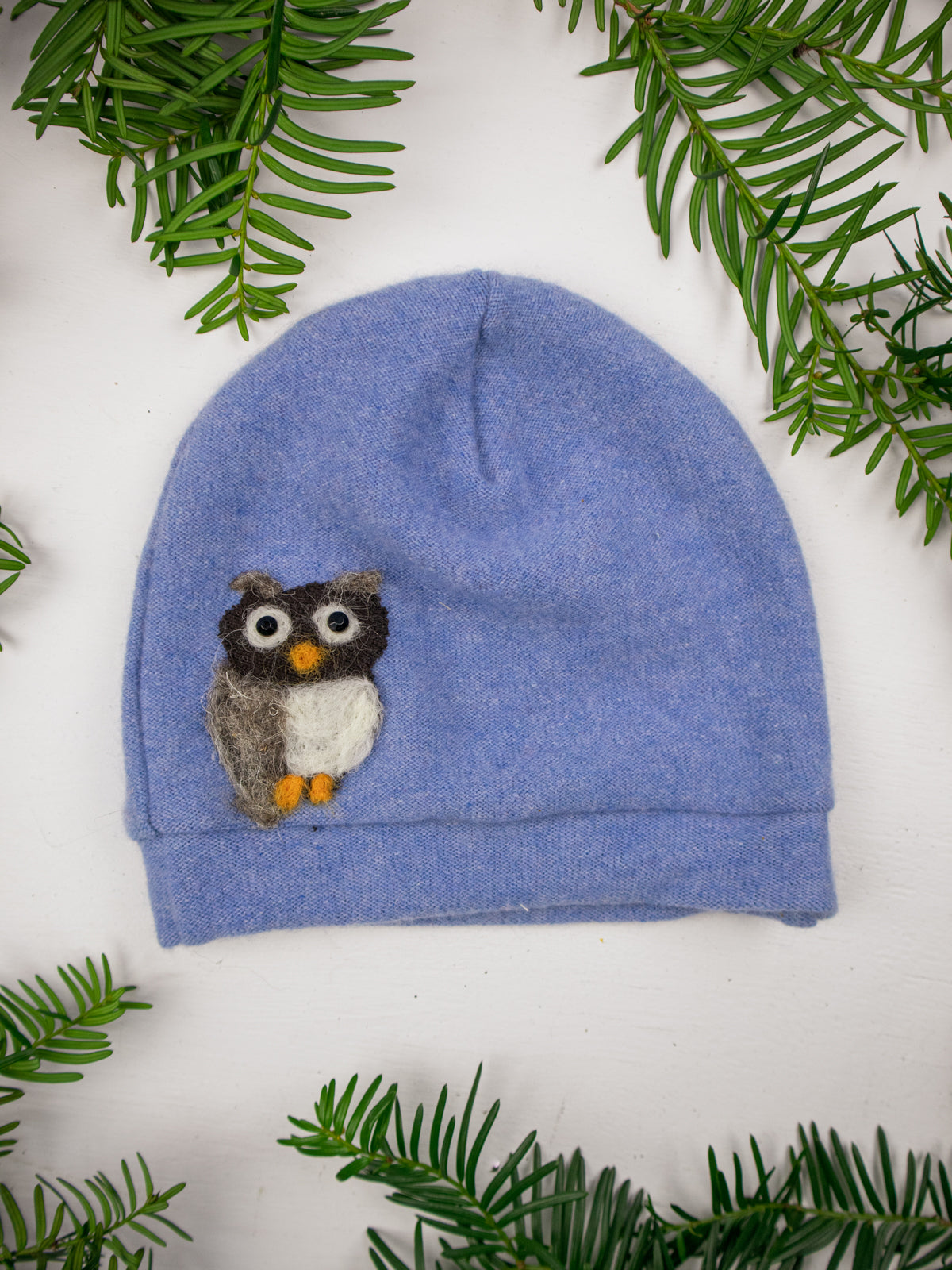 Owl Cashmere Kids Hat