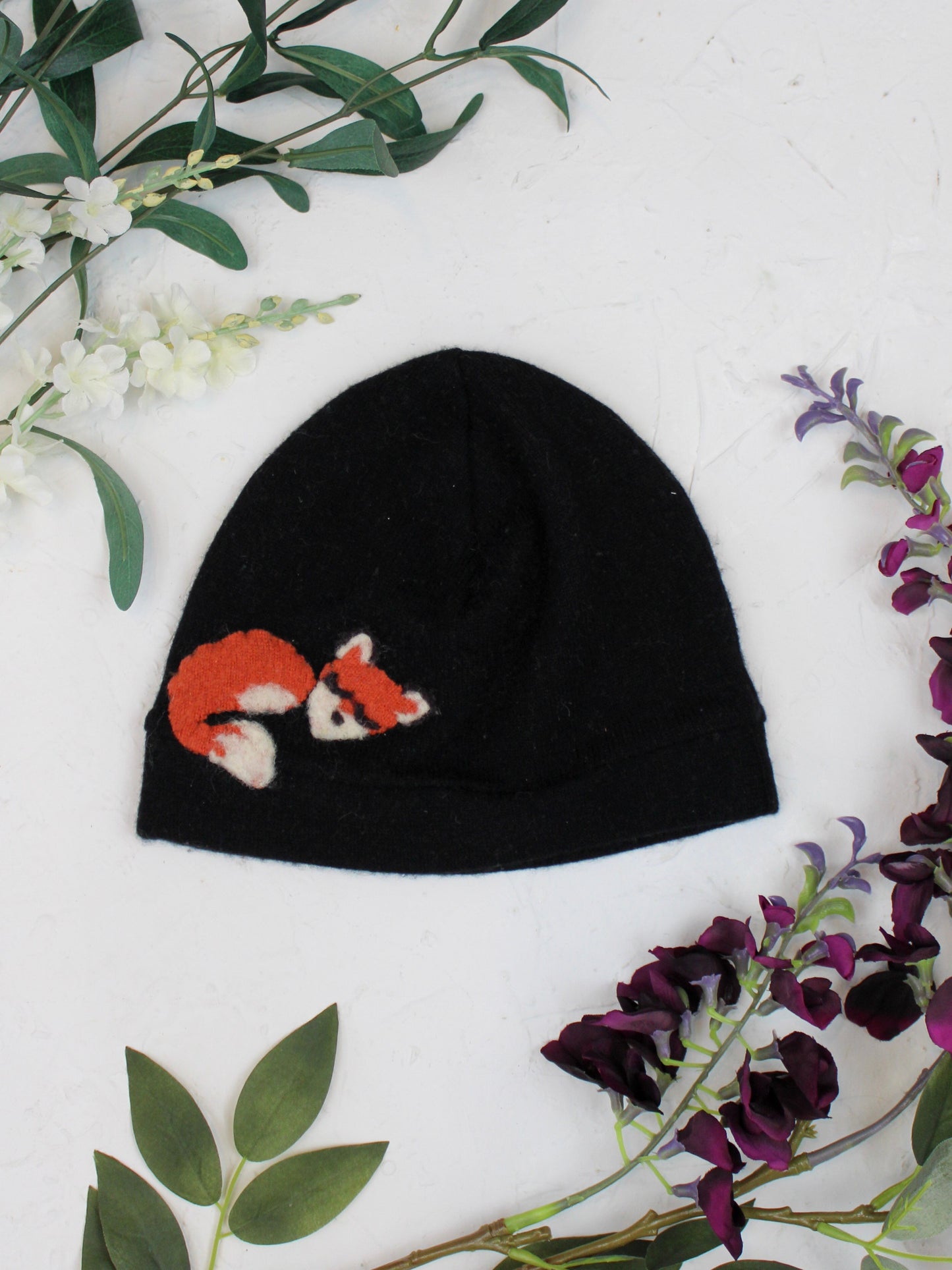 Sleeping Fox Cashmere Kids Hat