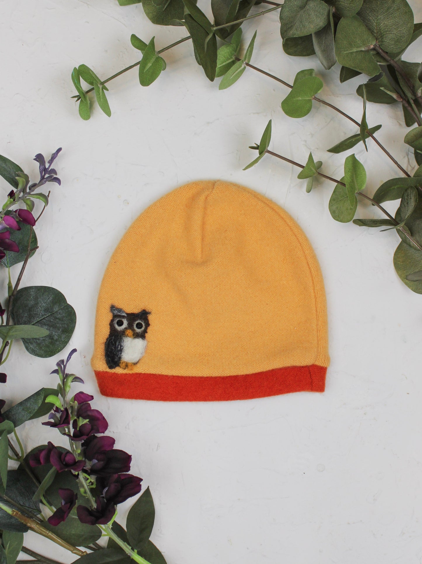 Owl Cashmere Kids Hat