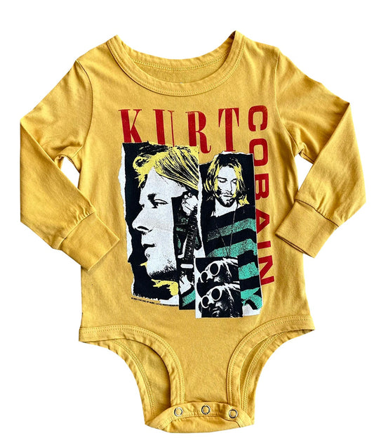 Kurt Cobain Organic Long Sleeve Onesie