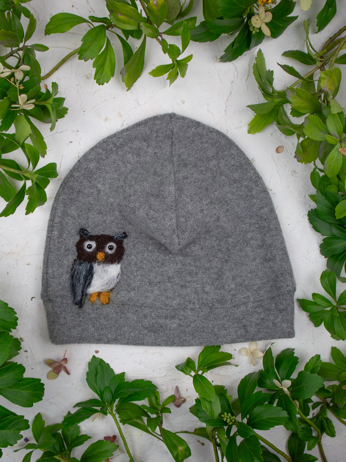Owl Cashmere Kids Hat