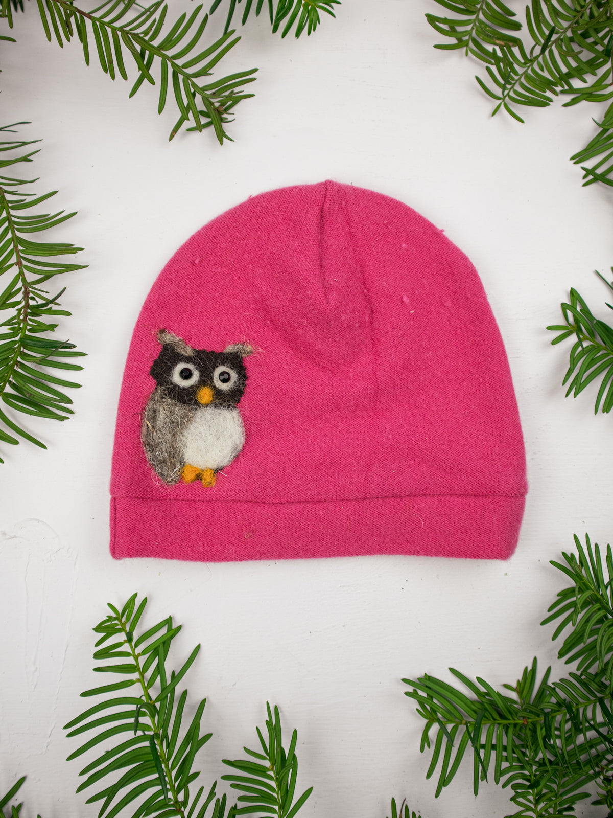 Owl Cashmere Kids Hat