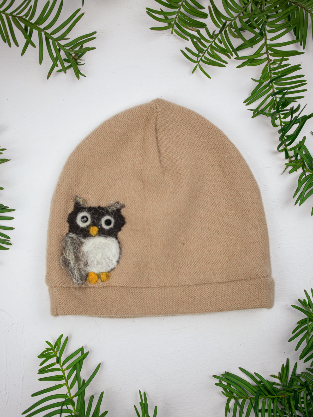 Owl Cashmere Kids Hat
