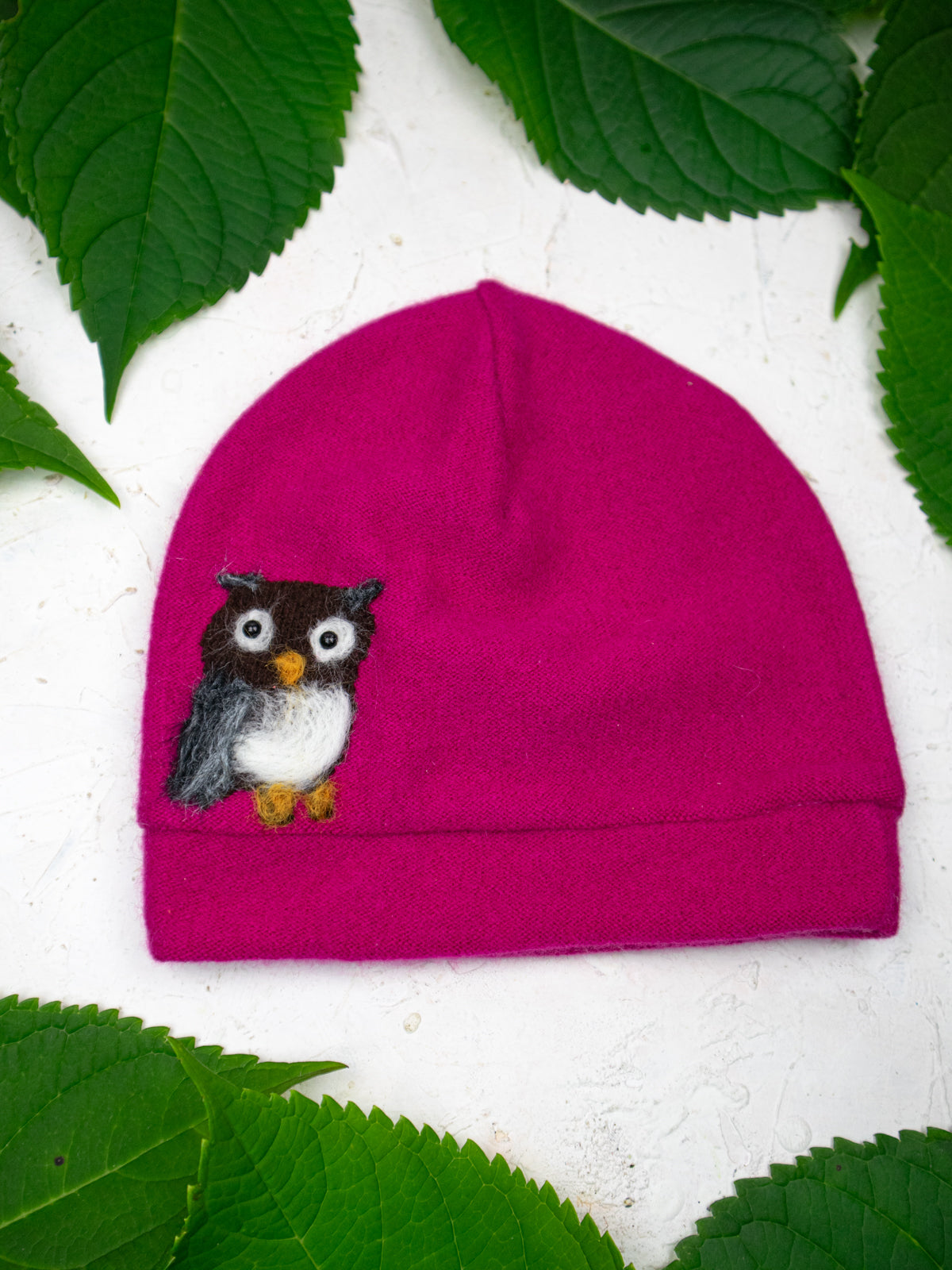 Owl Cashmere Kids Hat
