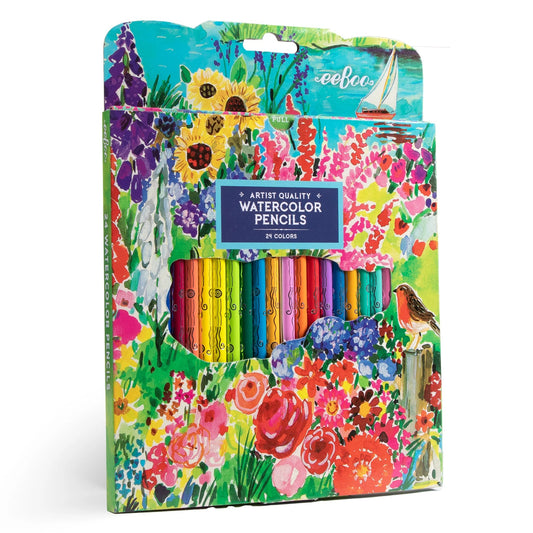 Seaside Garden Watercolor Pencils box