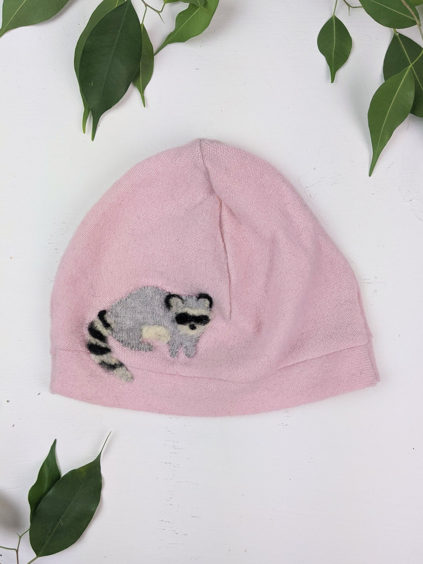 Raccoon Cashmere Baby Hat