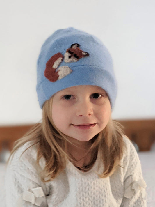 Sleeping Fox Cashmere Kids Hat