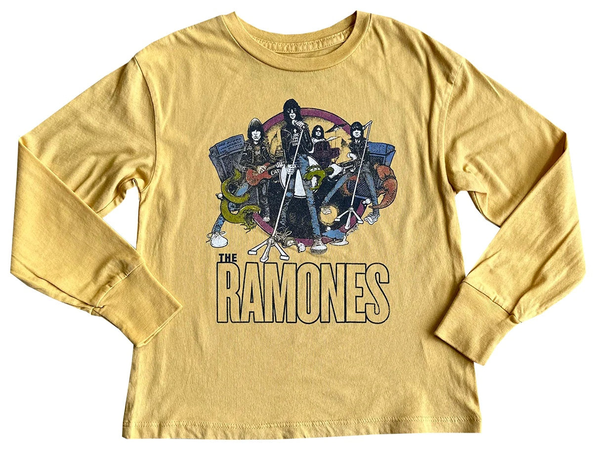 Ramones Organic Long Sleeve tee flat lay