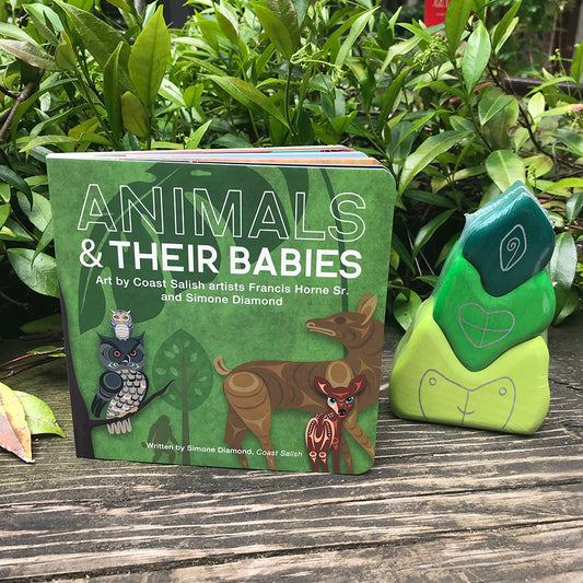 animals and their babies board book by Simone Diamond