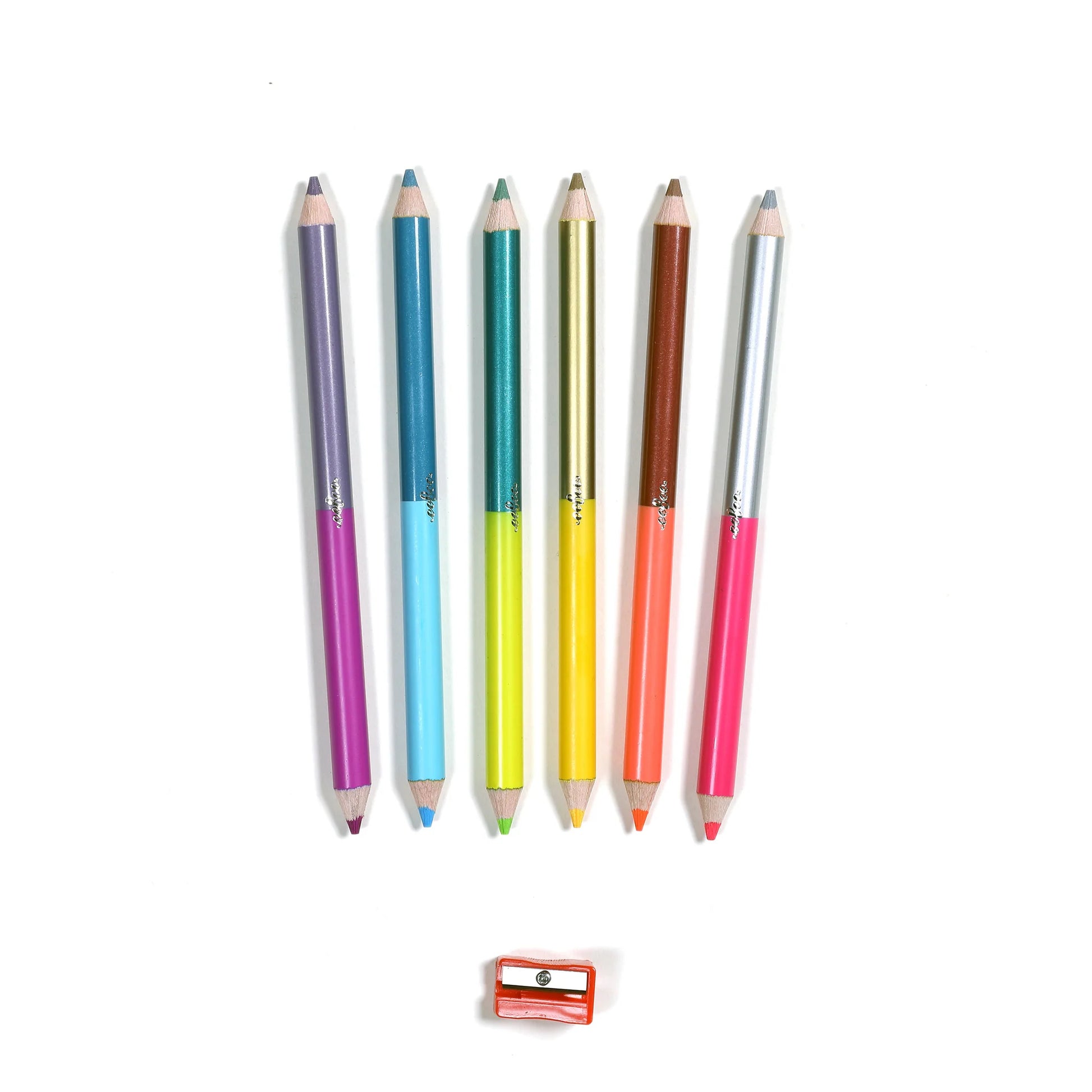 Axolotl Double-Sided Jumbo Pencils with sharpener