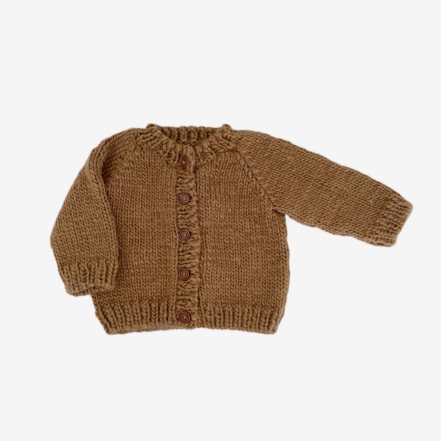 Classi knitted cardigan in walnut