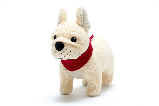 French bulldog baby rattle