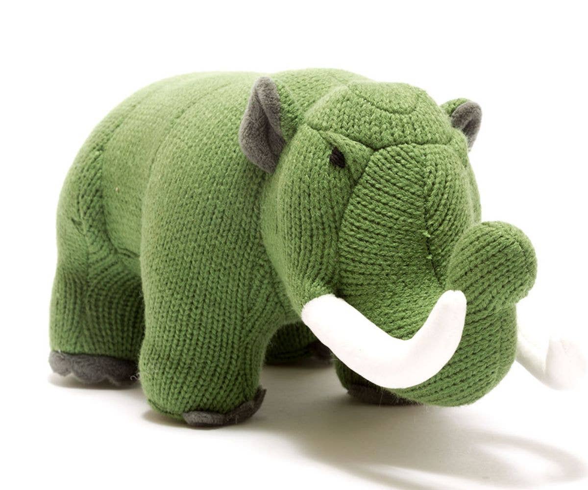 Knitted mastodon stuffie