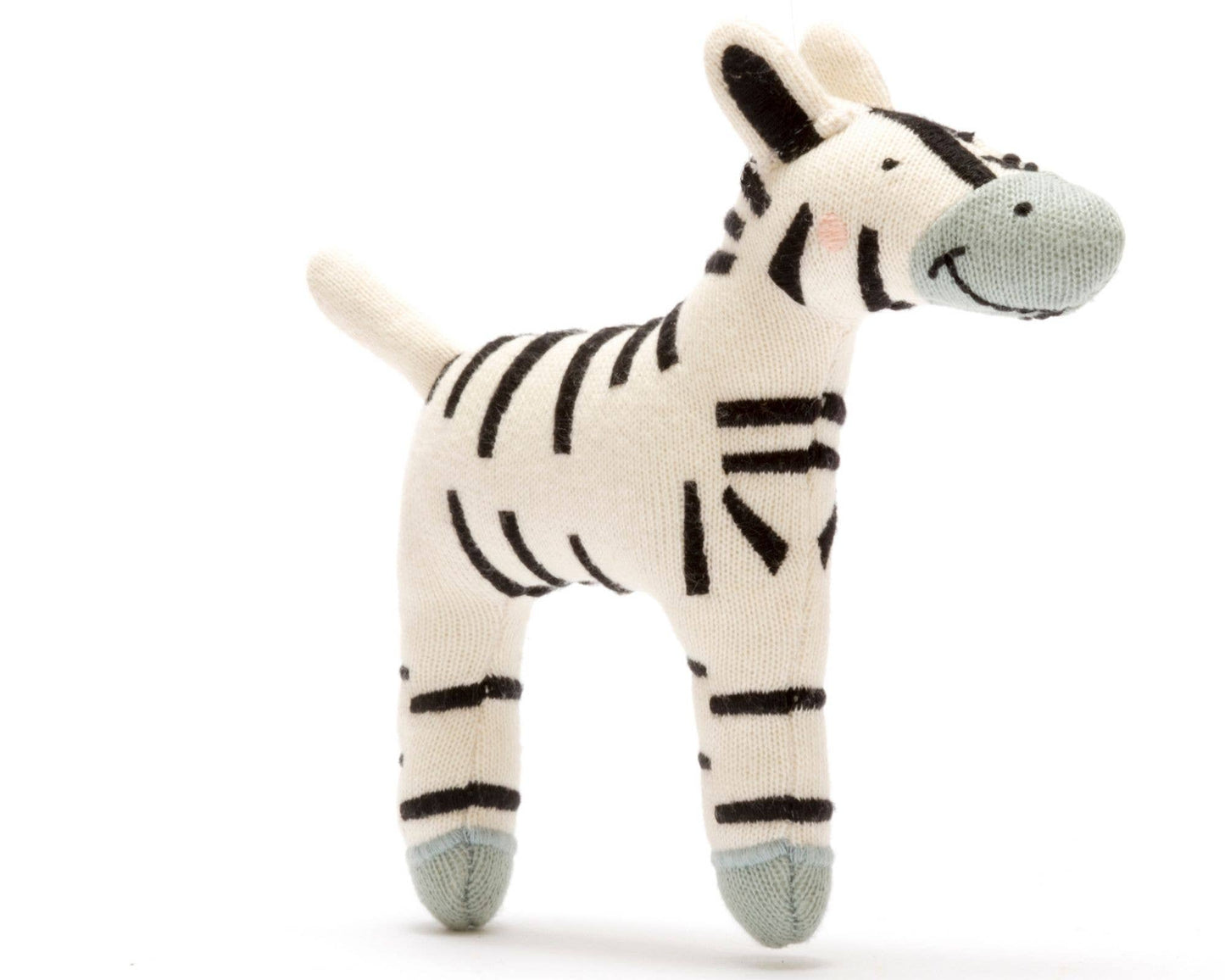 small orgaic zebra stuffie