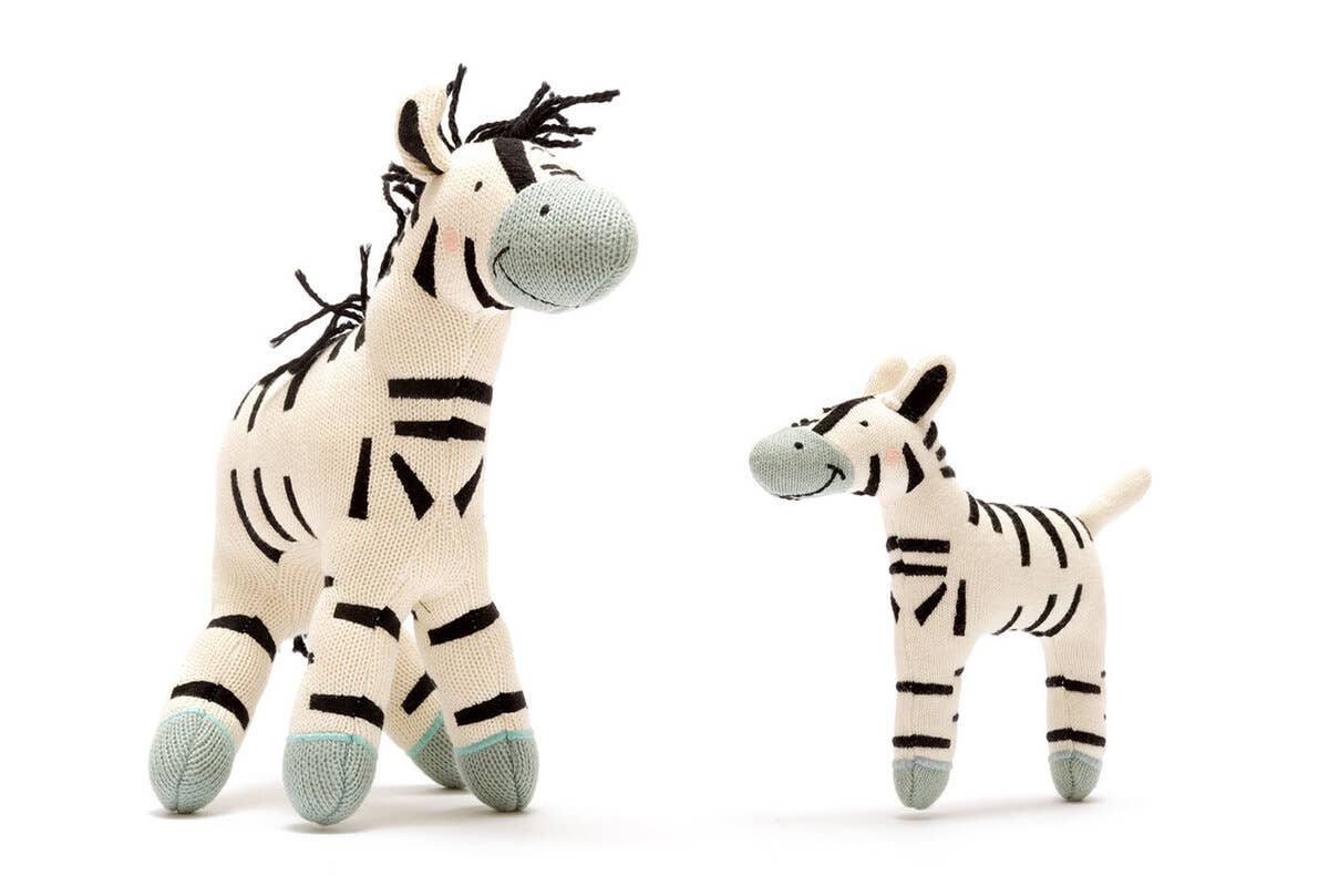 Organic zebras stuffed toys