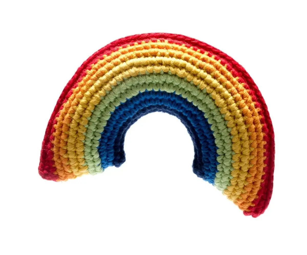 Bright crochet rainbow