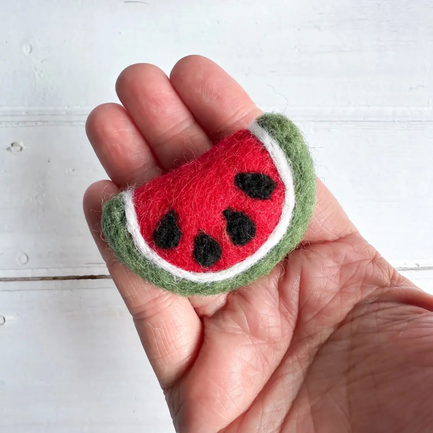 one felt watermelon slice