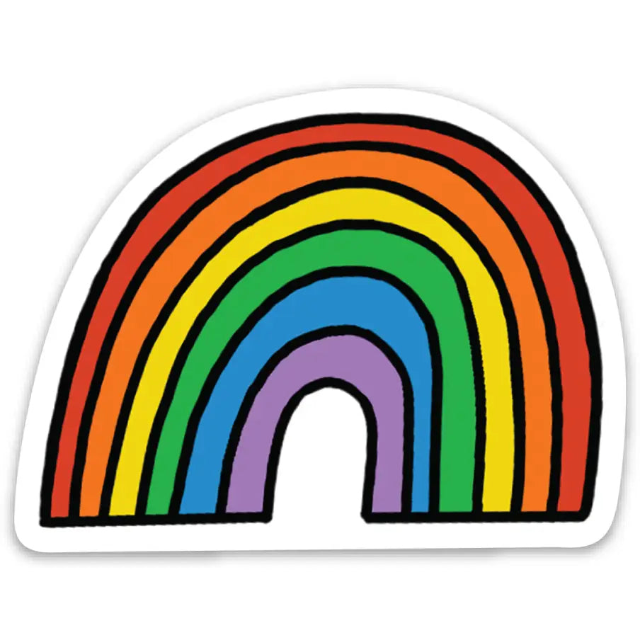 Pride rainbow sticker