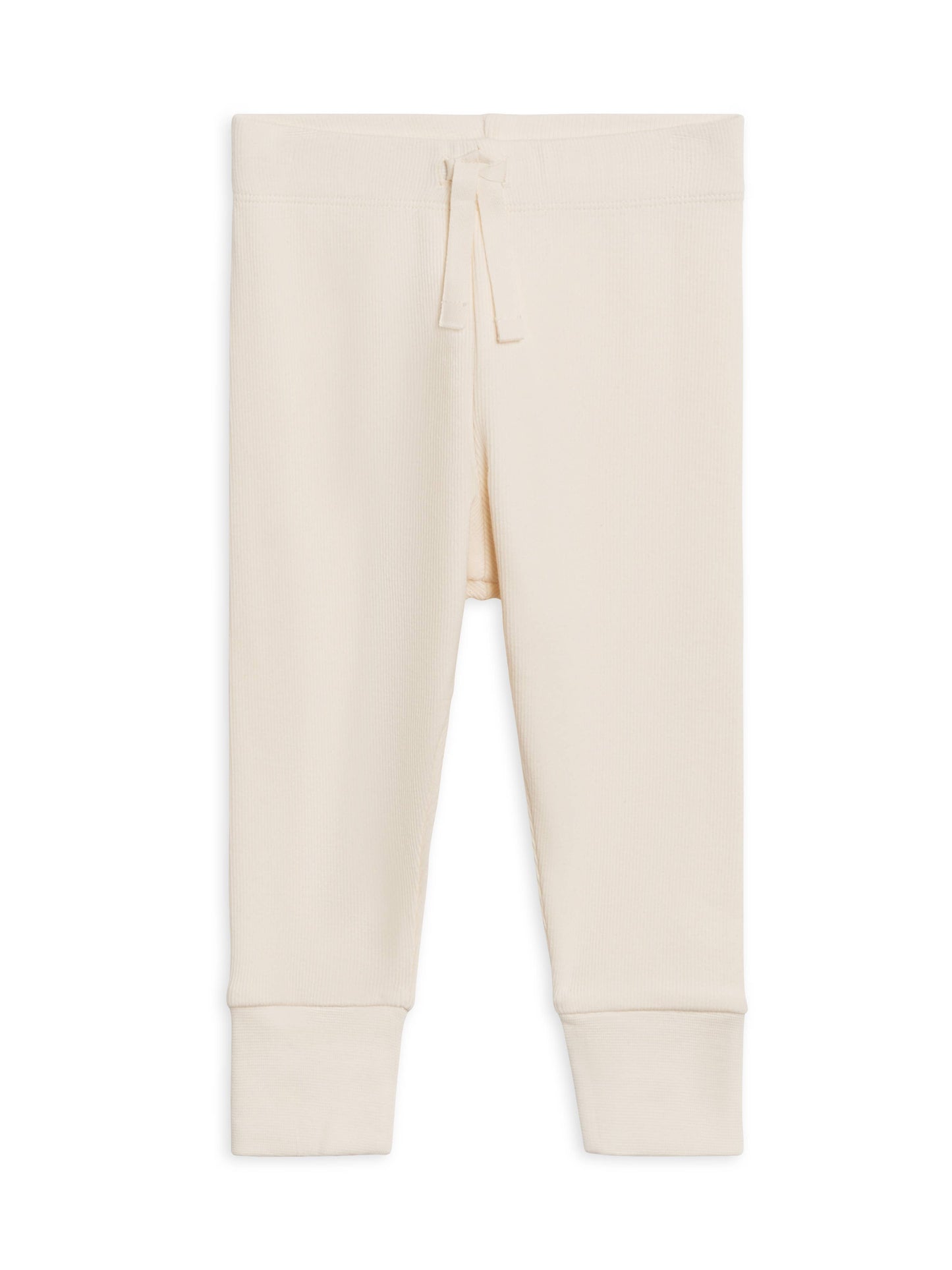 Ivory ribbed baby joggers