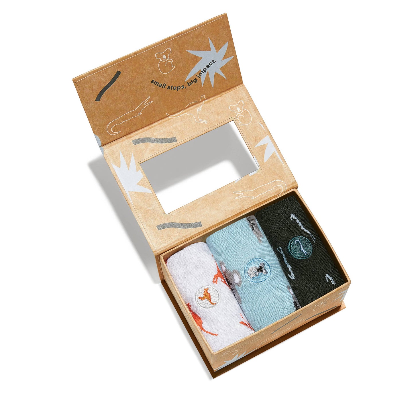 Boxed Set Kids Socks that Protect Animals