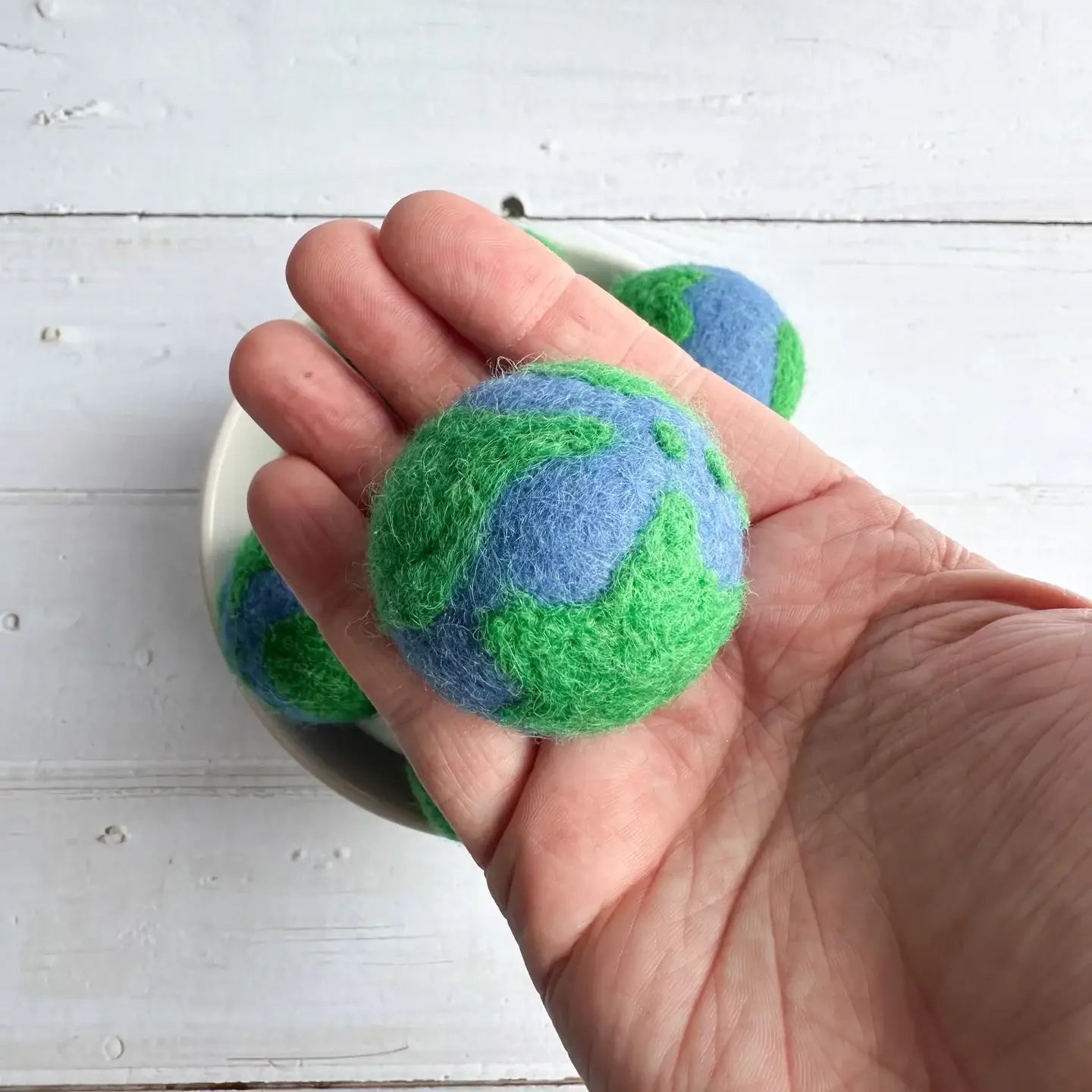 felt earth globe