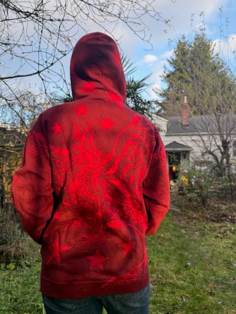 One-Of-A-Kind Hand Painted Hoodies