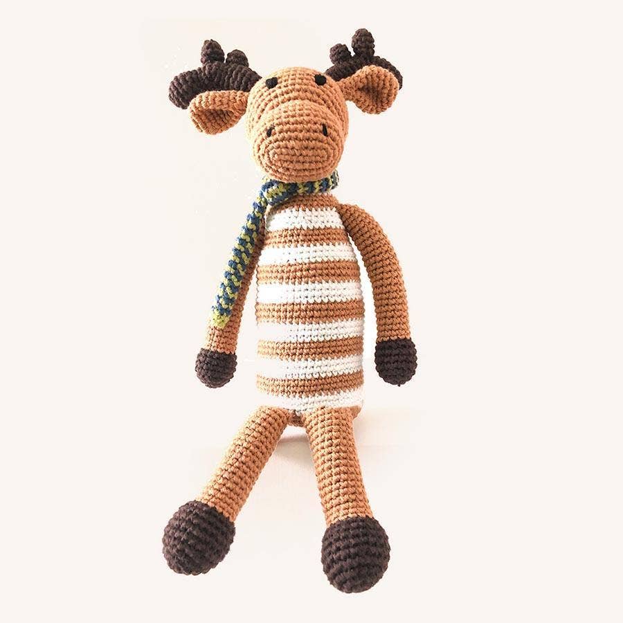 Handmade Plush Moose Toy