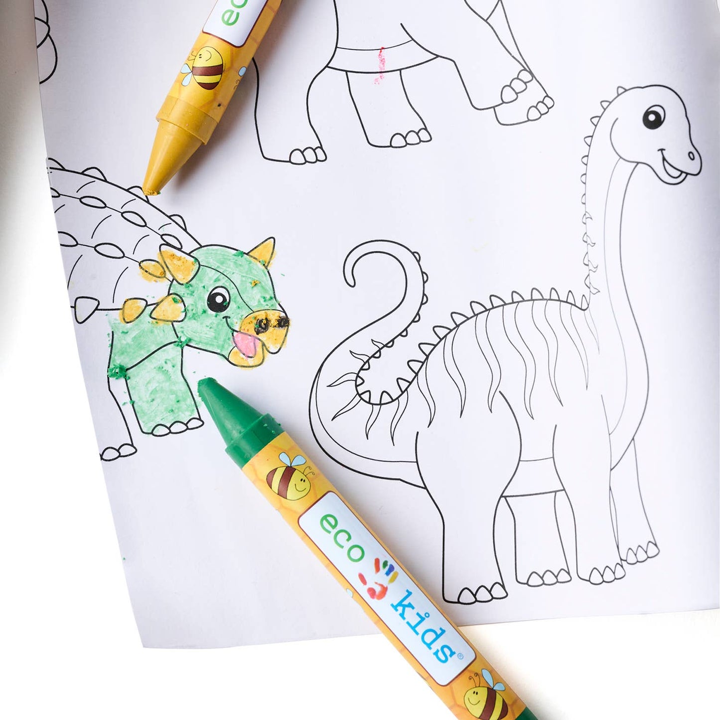 Dinosaur coloring scroll