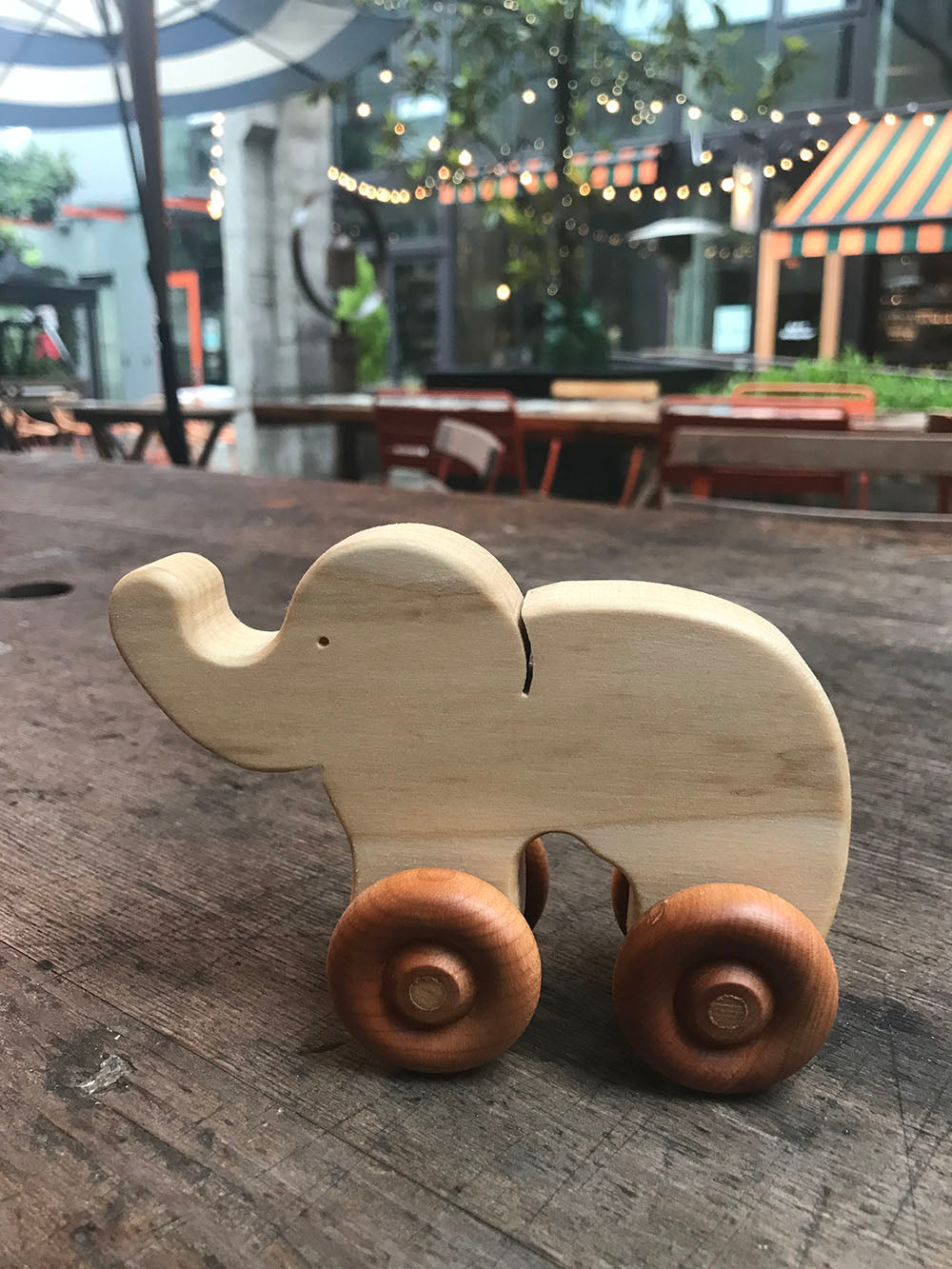 Baby's Rollie wooden elephant