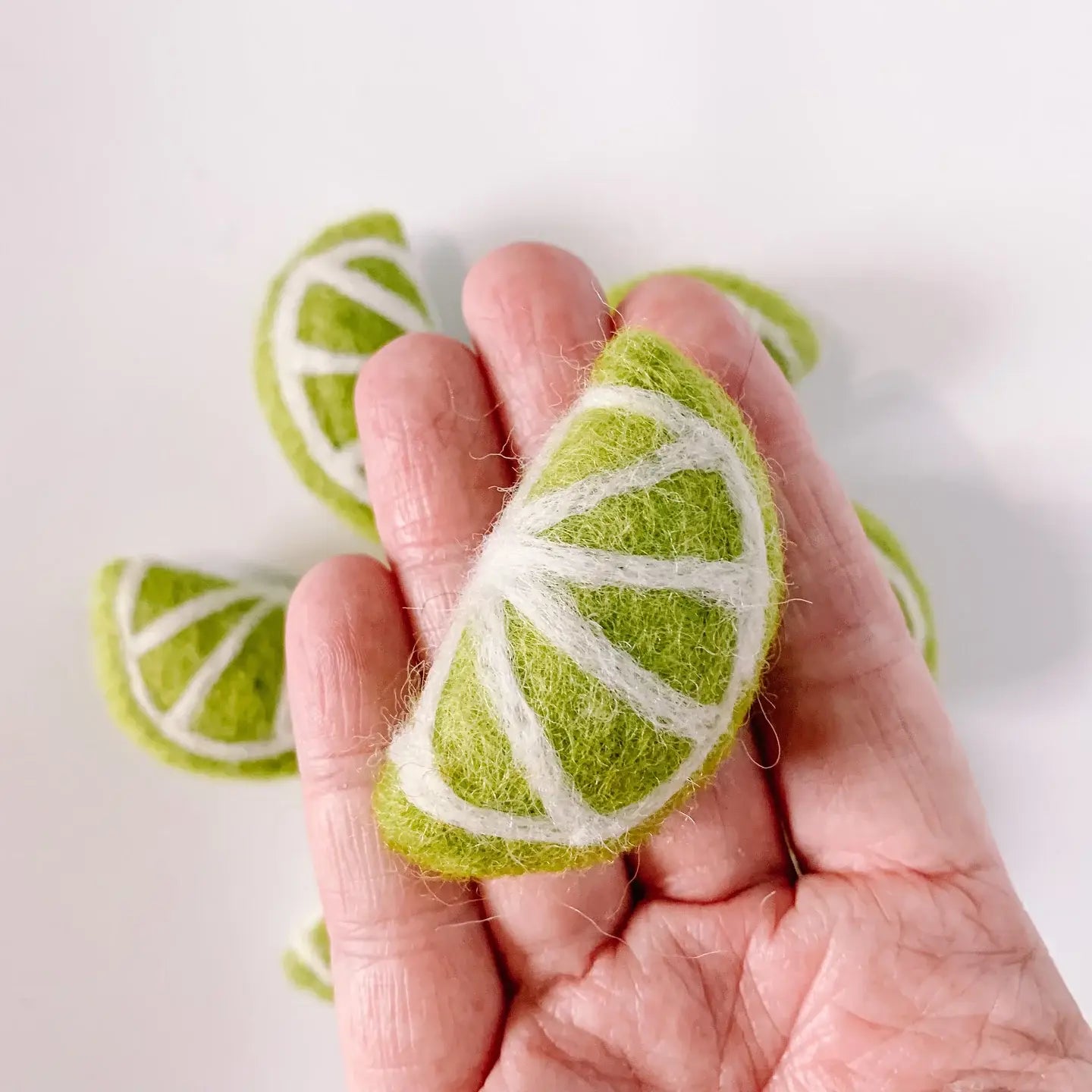 one felt lime slice