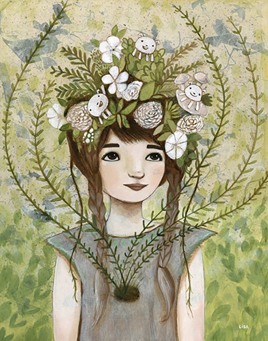 flower girl archival print