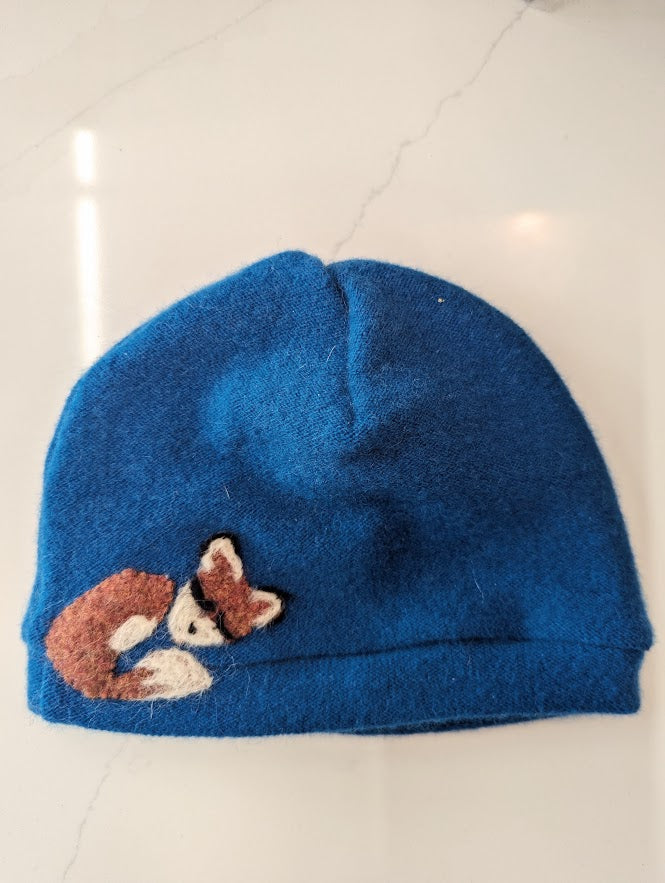 Sleeping Fox Cashmere Baby Hat