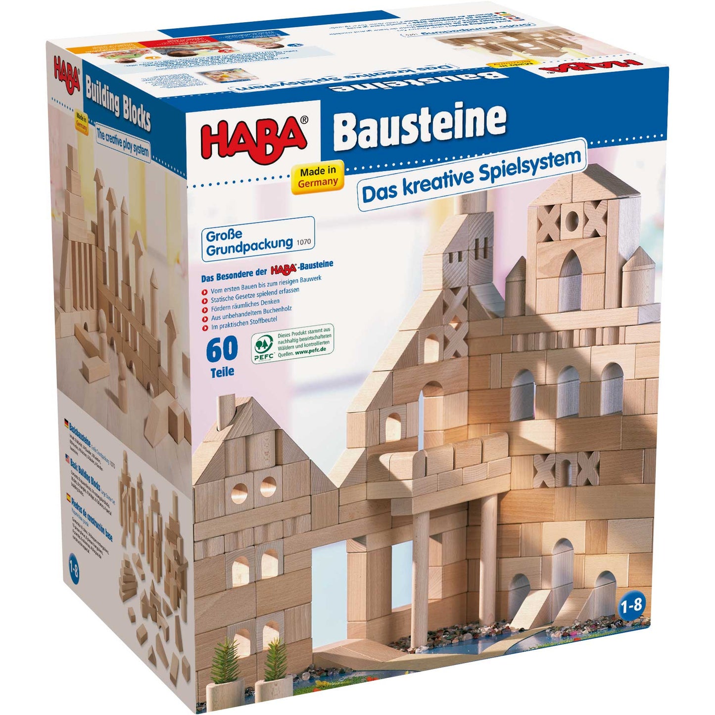 Basic Building Blocks 60 Piece Large Starter Set