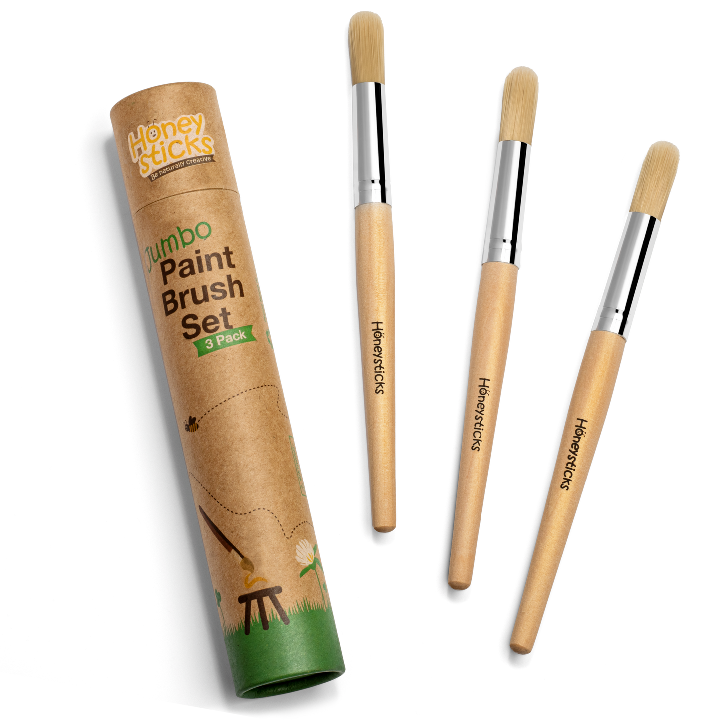 Jumbo Paintbrush Set - 3 pck