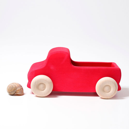 
Large Red Truck by grimms with snail shell